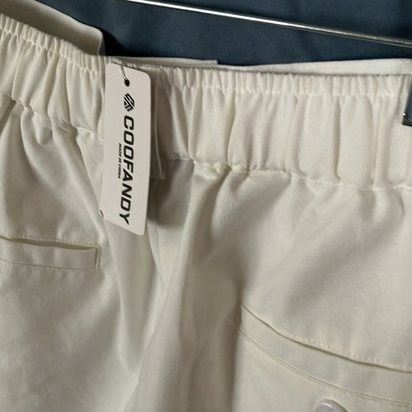 Coofandy: White Shorts-Linen Blend- XXL - Picture 12 of 16